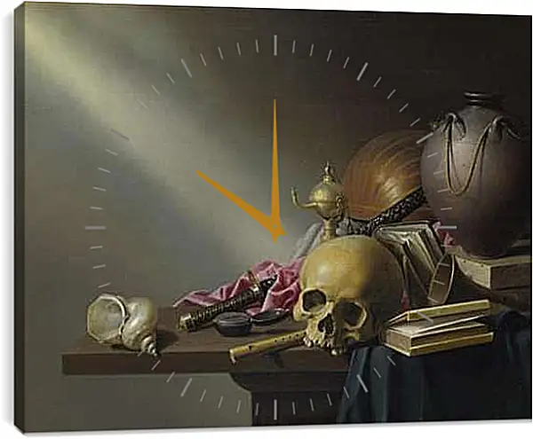 Часы картина - Аллегория тщеславия человеческой жизни. Стенвейк Хармен Ван