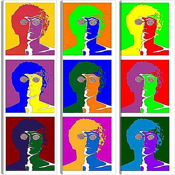 Модульная картина - John lennon. Поп-арт