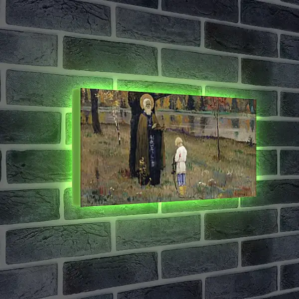 Лайтбокс световая панель - Видение отроку Варфоломею 2. Нестеров Михаил