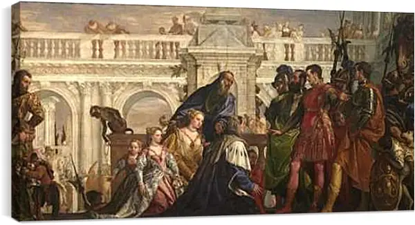 Постер на подрамнике - The family of Darius before Alexander. Паоло Веронезе