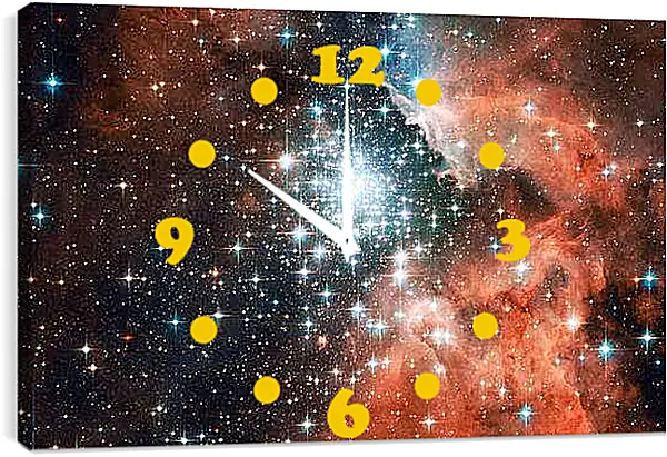 Часы картина - Космос