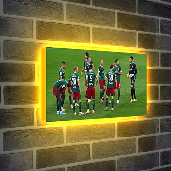 Лайтбокс световая панель - Перед матчем. ФК Локомотив Москва. FC Lokomotiv Moscow