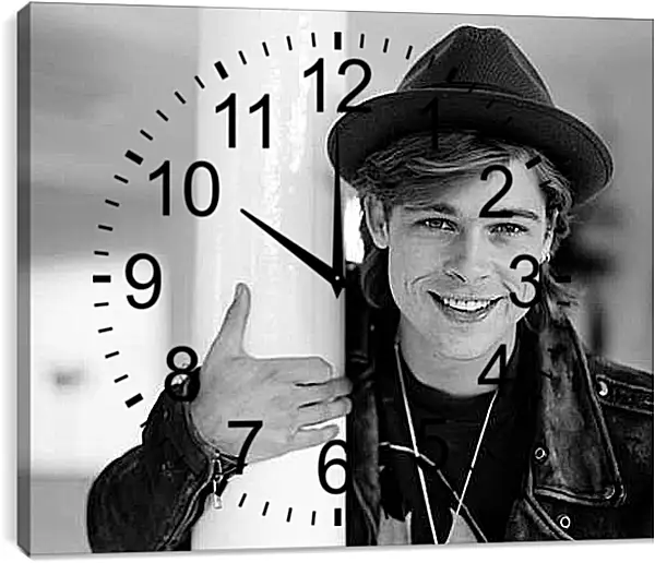 Часы картина - Брэд Питт. Brad Pitt