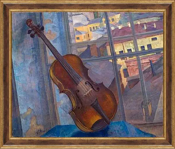 Картина в раме - Скрипка. Петров-Водкин