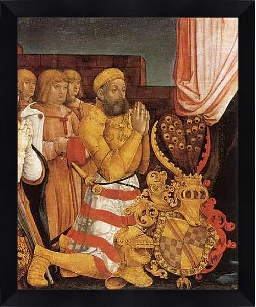 Картина в раме - Votivtafel Christoph. Ханс Бальдунг
