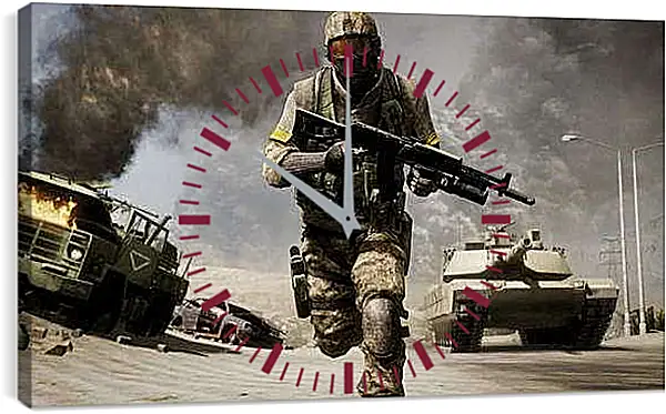 Часы картина - Battlefield: Bad Company 2