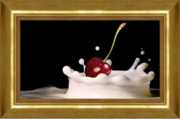 Картина в раме - Вишенка. Вишнёвый взрыв.