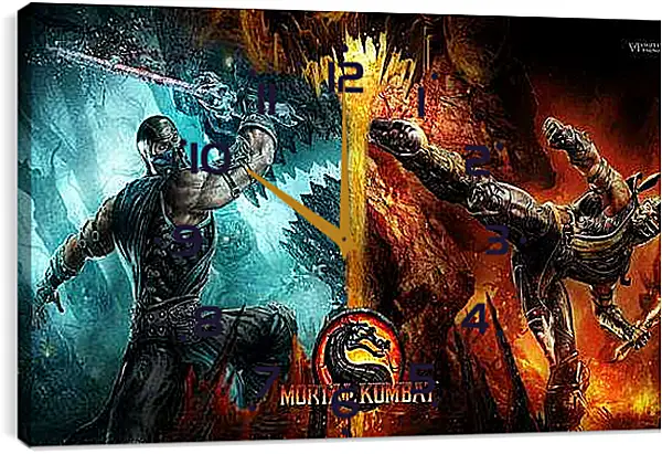 Часы картина - Mortal  Kombat