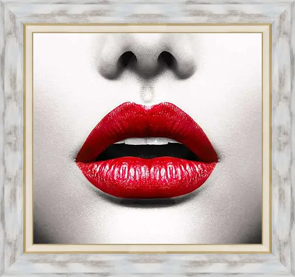 Картина в раме - Губы