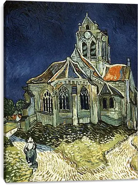 Постер на подрамнике - Церковь в Овере. Винсент Ван Гог