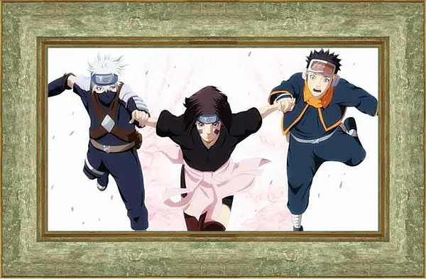 Картина в раме - Обито и Рин