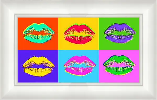 Картина в раме - Поцелуй