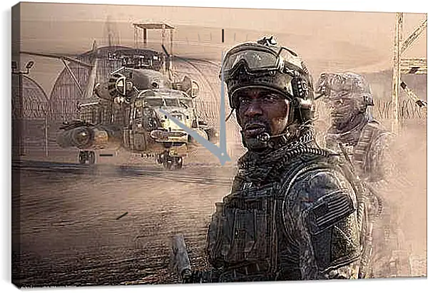 Часы картина - Call Of Duty 4: Modern Warfare