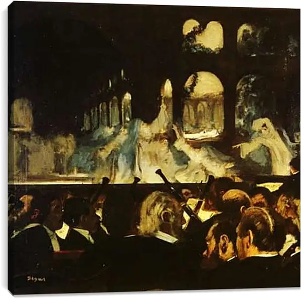 Постер на подрамнике - Ballet de Robert le Diable. Эдгар Дега