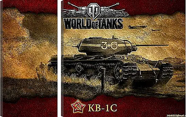 Модульная картина - World Of Tanks