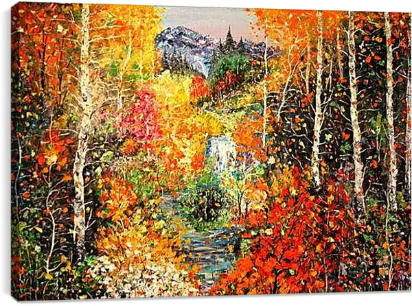 Постер на подрамнике - Осень. Пейзаж