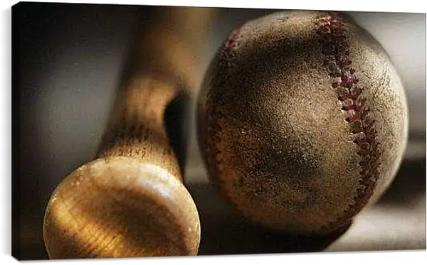 Постер на подрамнике - Мяч. Бейсбол.