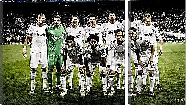 Модульная картина - Фото перед матчем ФК Реал Мадрид. FC Real Madrid