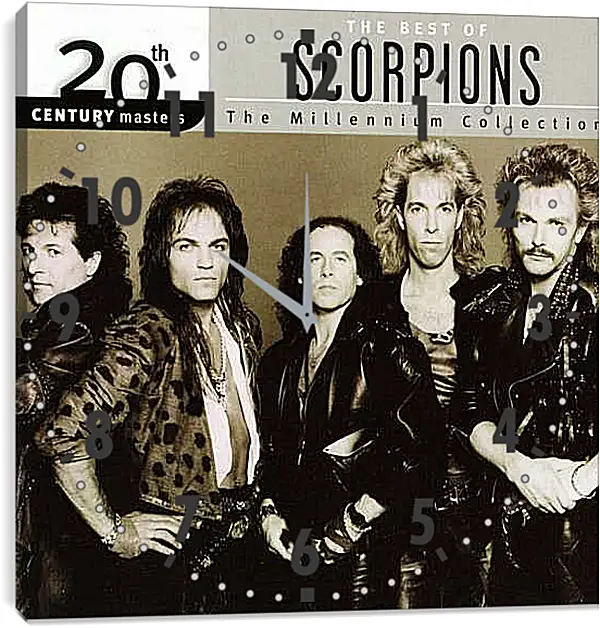 Часы картина - Скорпионс. Scorpions