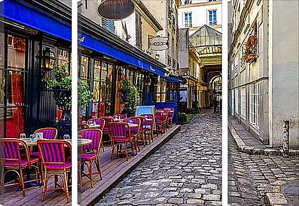 Модульная картина - Парижское кафе