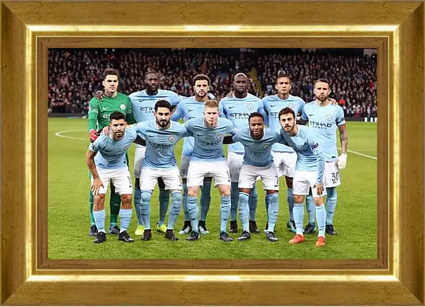 Картина в раме - Фото перед матчем. Манчестер Сити. Manchester City