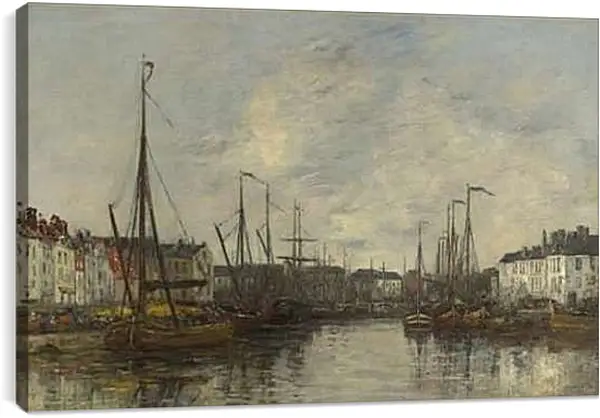 Постер на подрамнике - Brussels Harbour. Эжен Буден