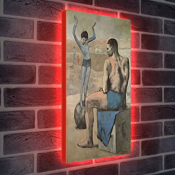 Лайтбокс световая панель - Девочка на шаре. Пабло Пикассо