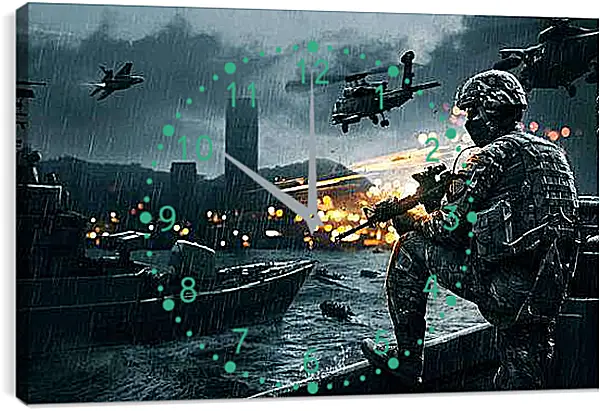 Часы картина - Battlefield 4