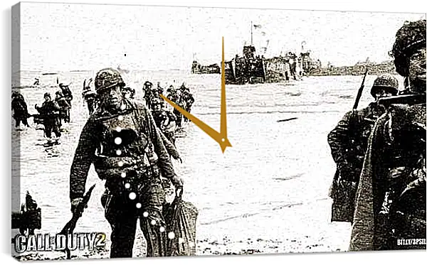 Часы картина - Call Of Duty 2