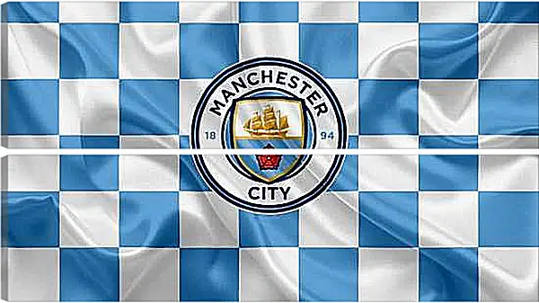 Модульная картина - Эмблема Манчестер Сити. Manchester City.