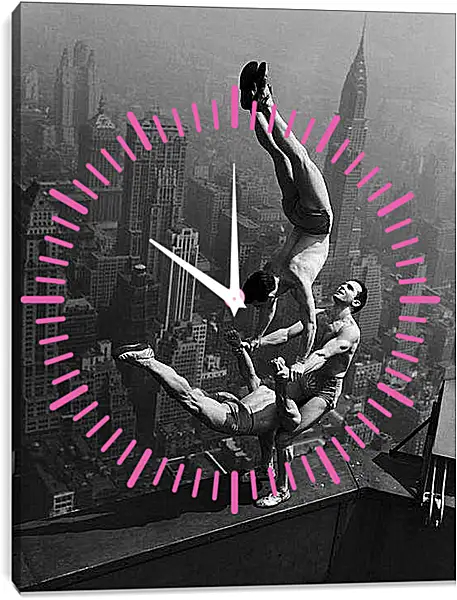 Часы картина - Гимнасты