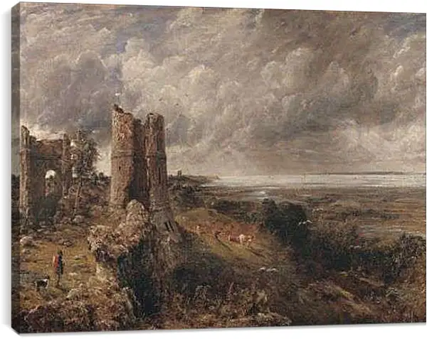 Постер на подрамнике - Hadleigh Castle, The Mouth of the Thames  Morning after a Stormy Night. Джон Констебл