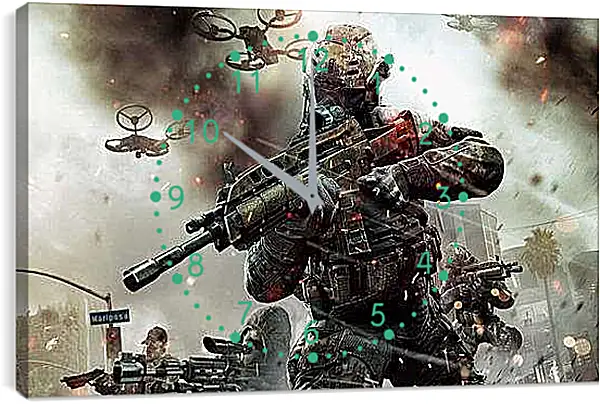 Часы картина - Call Of Duty: Black Ops II