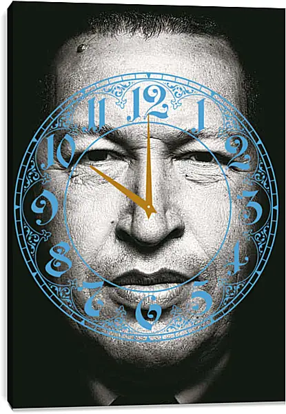 Часы картина - Уго Чавес