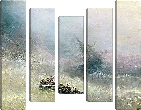 Модульная картина - Буря. Иван Айвазовский