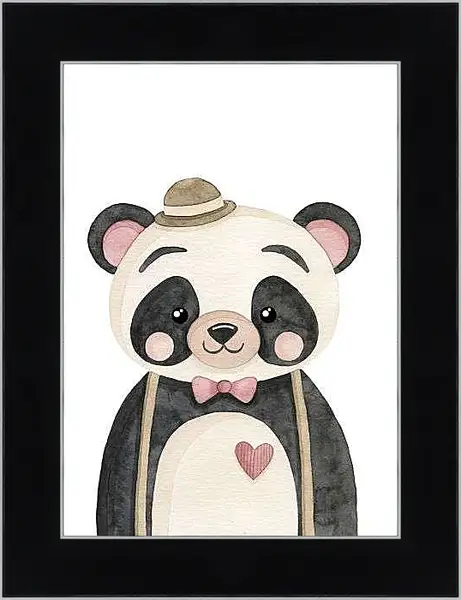 Картина в раме - Панда