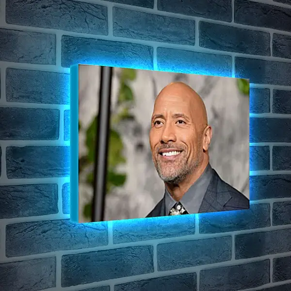 Лайтбокс световая панель - Dwayne Douglas Johnson. Дуэйн Джонсон (Скала)