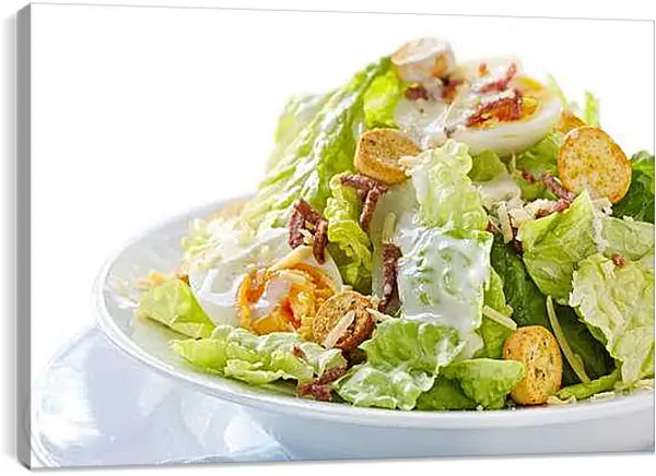 Постер на подрамнике - Цезарь. Салат Цезарь.