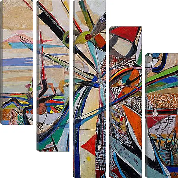 Модульная картина - Вибрация абстрактной живописи 1