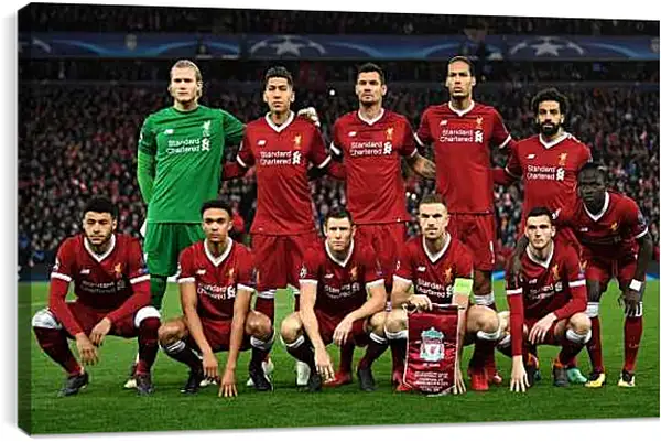 Постер на подрамнике - Фото перед матчем ФК Ливерпуль. FC Liverpool
