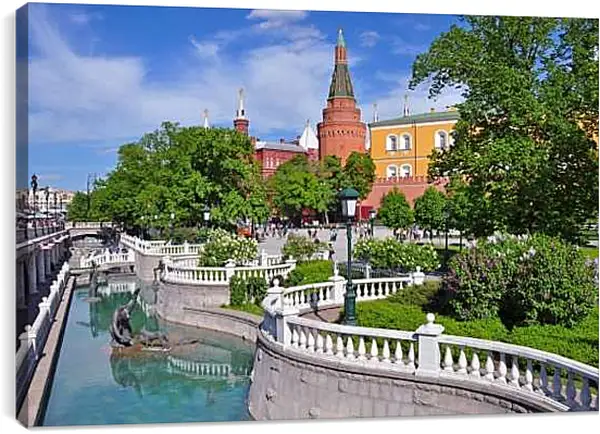 Постер на подрамнике - Александровский парк Неглинная