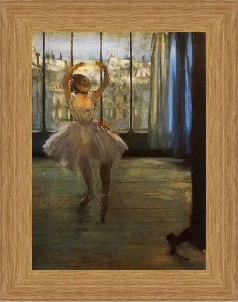 Картина в раме - Danseuse posant chez un photographe. Эдгар Дега