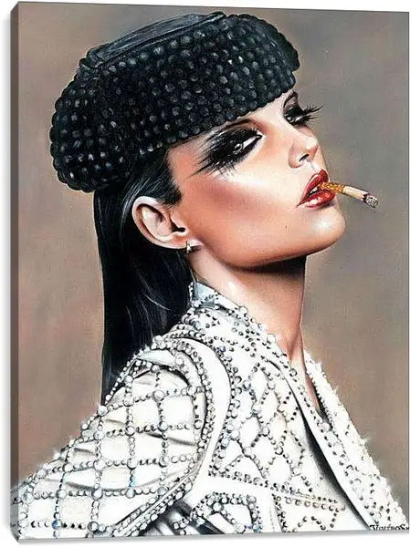 Постер на подрамнике - Роковая красотка