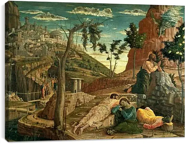 Постер на подрамнике - Агония в саду. Андреа Мантенья