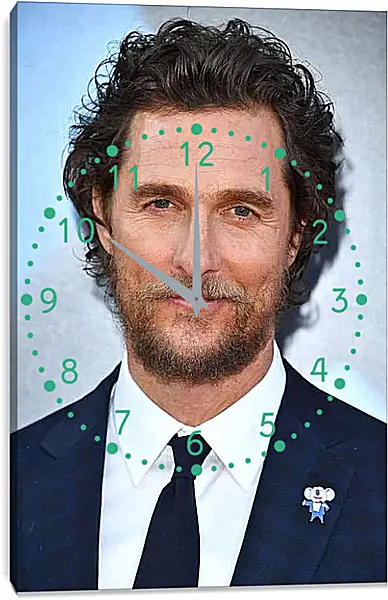 Часы картина - Мэттью Макконахи. Matthew McConaughey