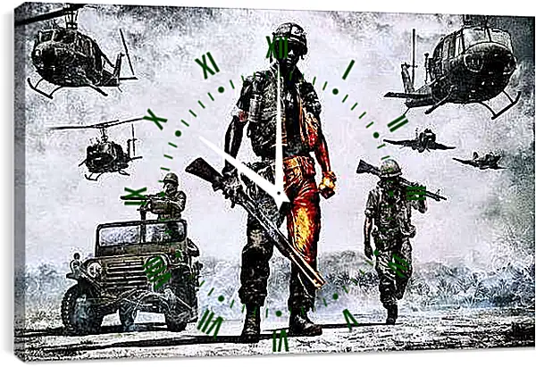 Часы картина - Battlefield: Bad Company 2
