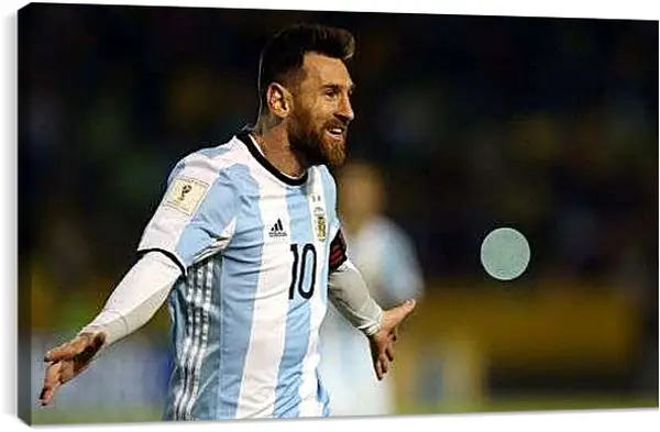 Постер на подрамнике - Гол Лионеля Месси