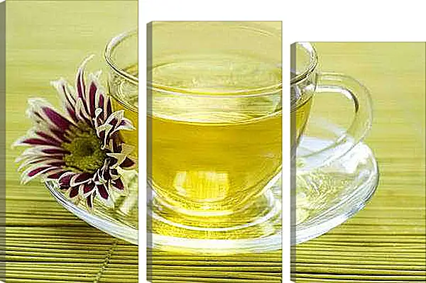 Модульная картина - Цветочный чай. Гармония вкуса и аромата.