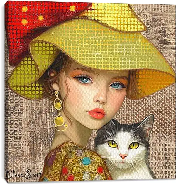 Постер на подрамнике - Color portrait 37