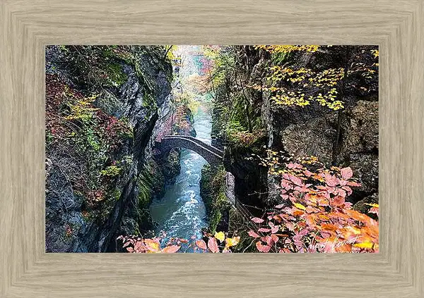 Картина в раме - Осень